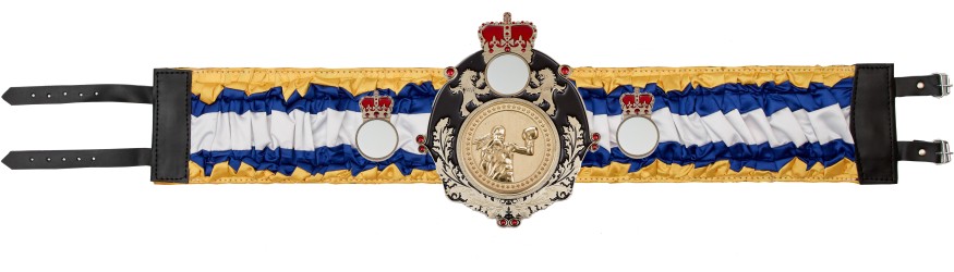 QUEENSBURY FEMALE BOXING SILK CHAMPIONSHIP BELT - QUEEN/B/FEMBOXG/SILK - AVAILABLE IN 6 COLOURS